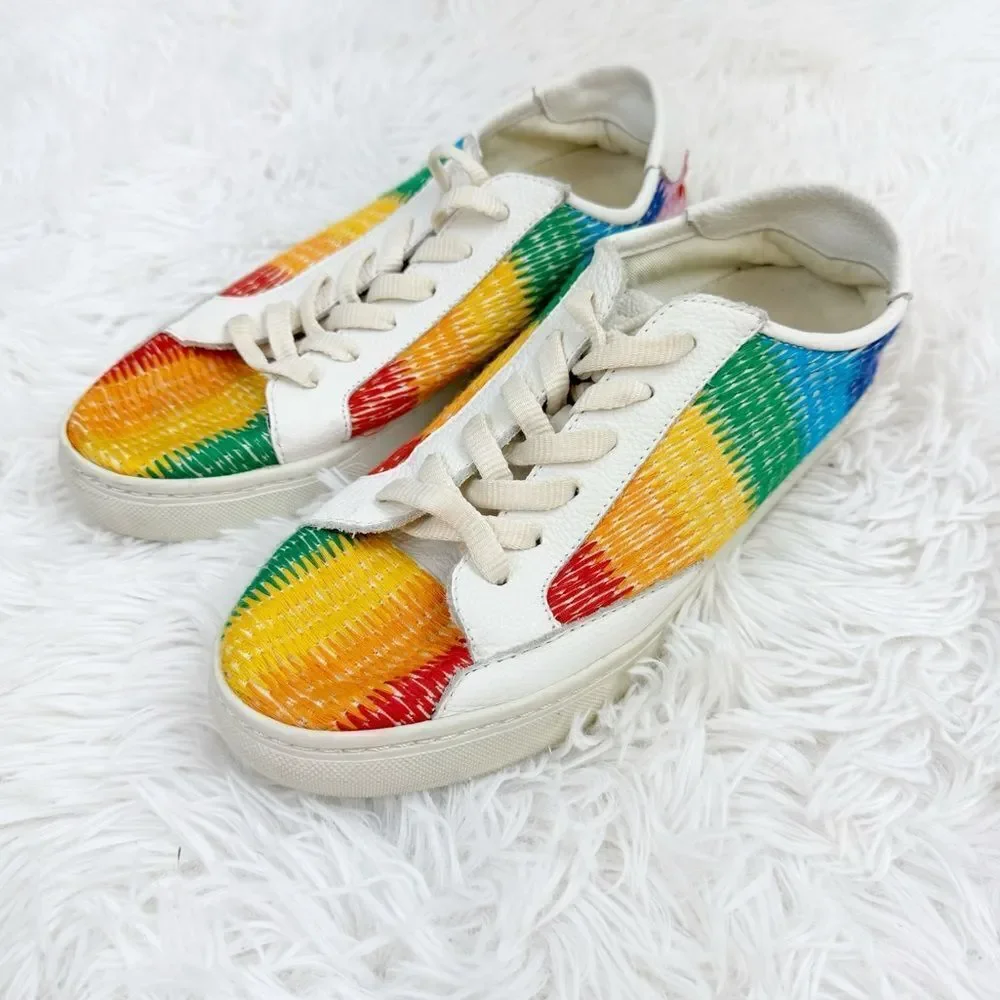 Soludos Ibiza Rainbow Leather Sneakers - Picture 2 of 10